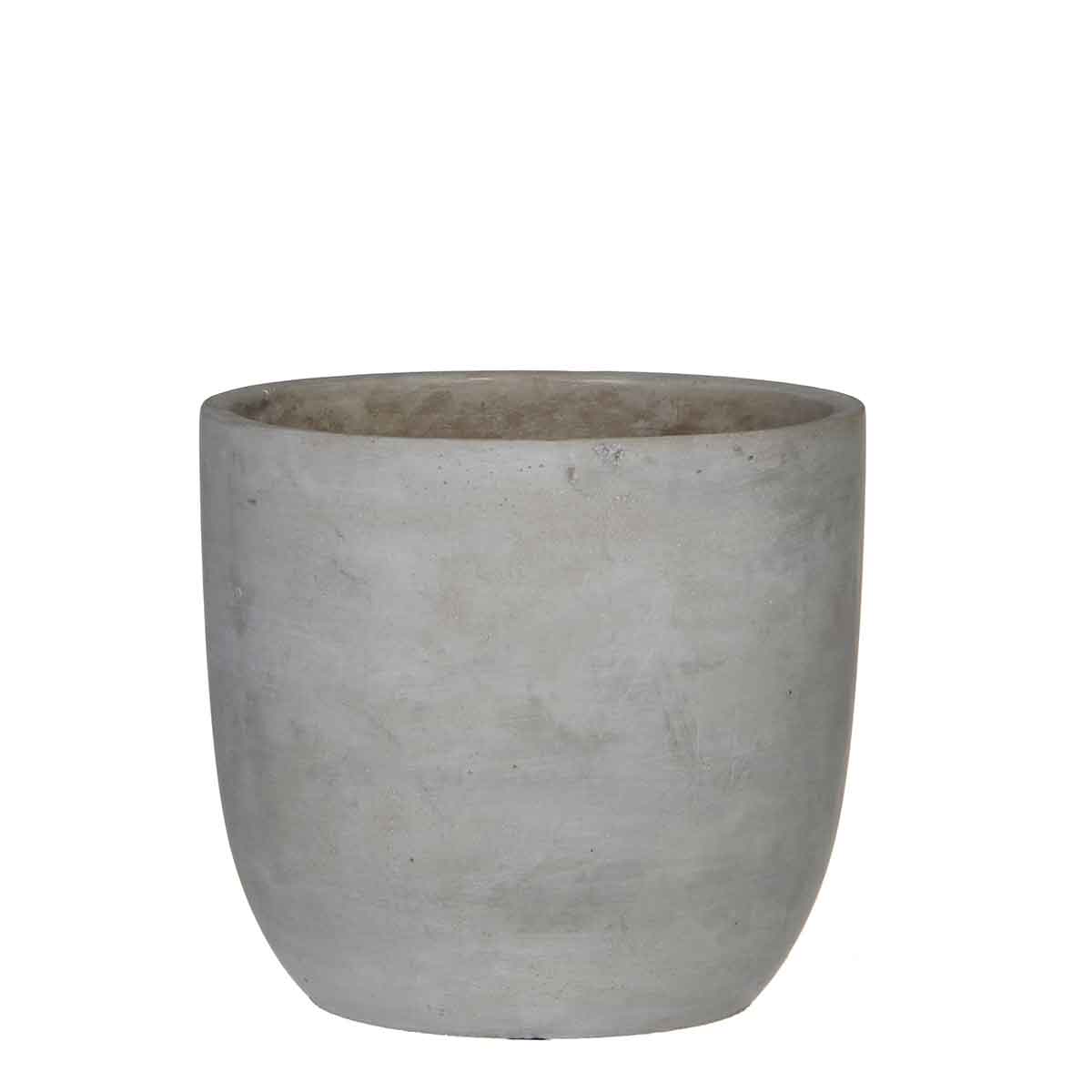 Mica Decorations cliff ronde bloempot beige maat in cm: 18 x 19