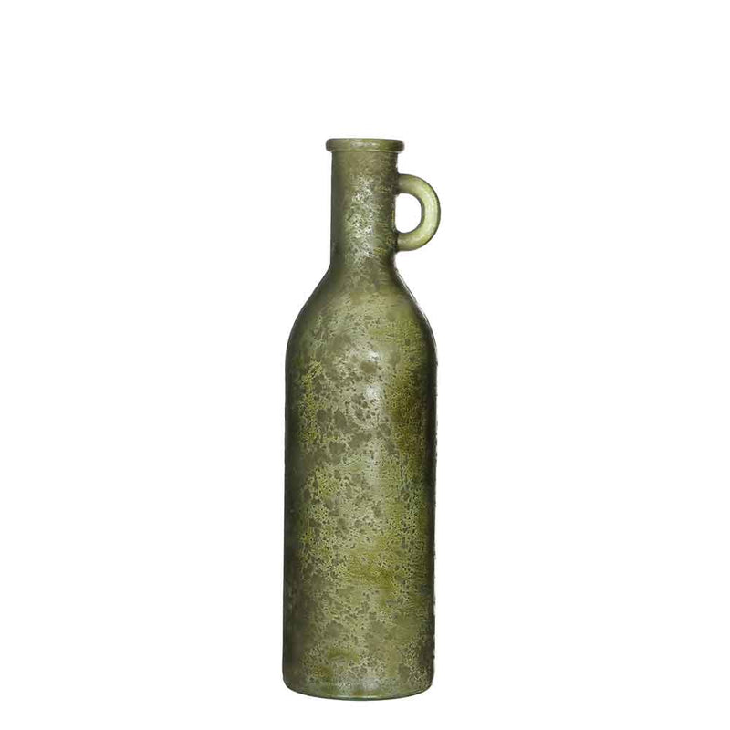 Mica Decorations rioja glazen fles groen maat in cm: 50 x 15