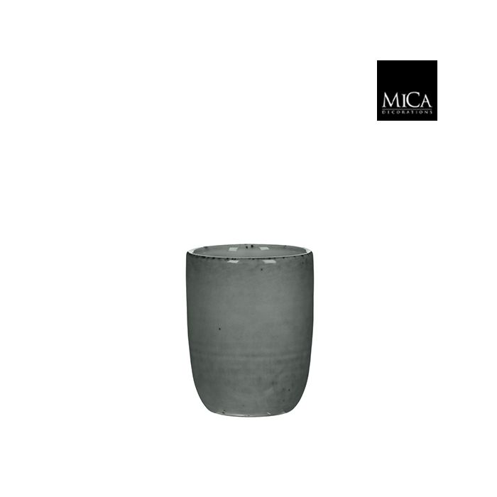 Mica Decorations tabo beker grijs maat in cm: 10 x 7,5