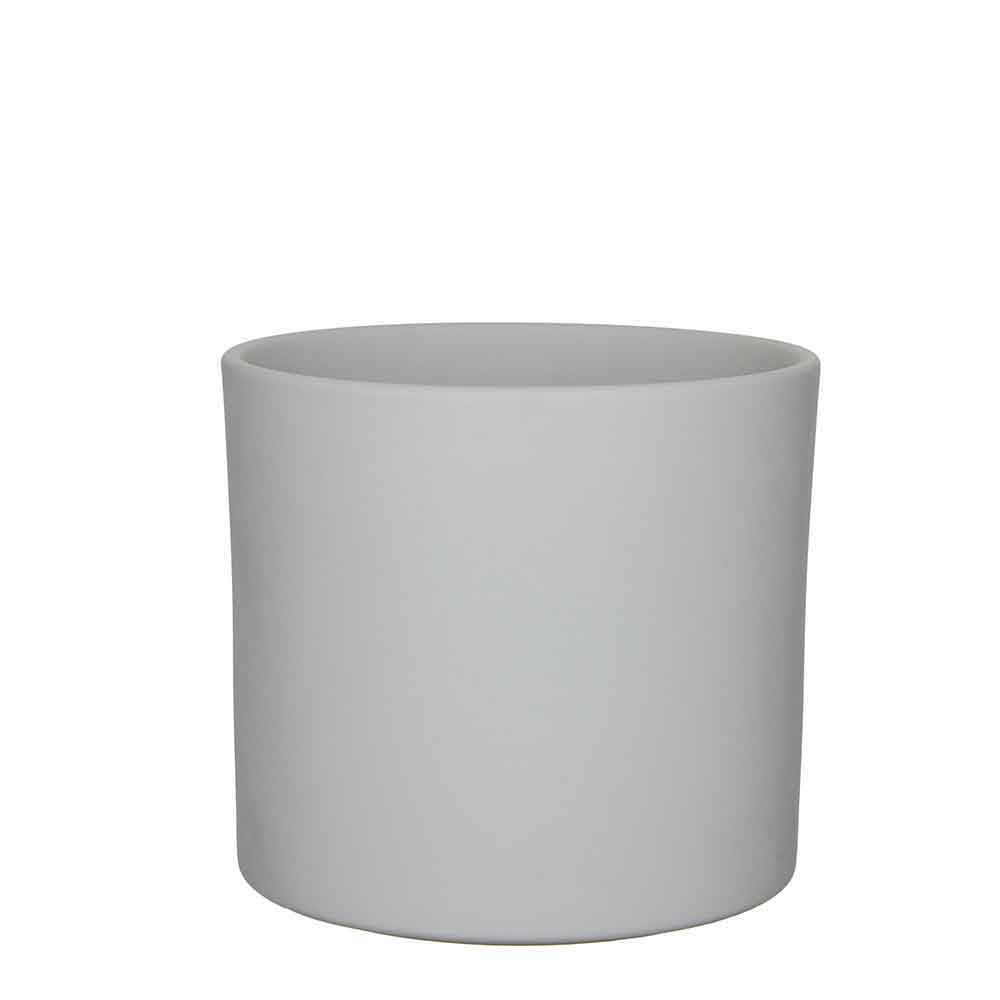 Mica Decorations Era Bloempot - 26x28 cm - Keramiek - Grijs - 4 Stuks