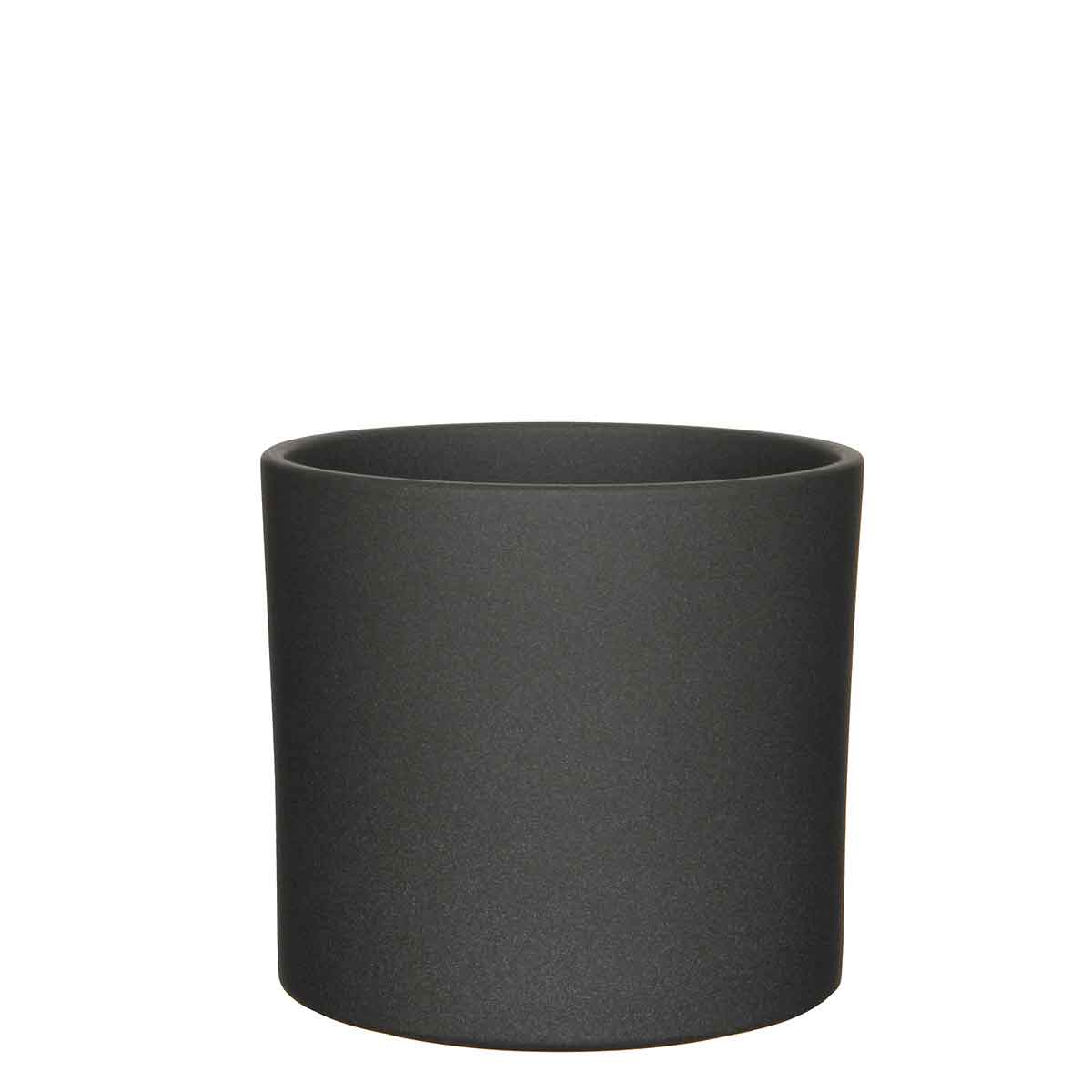 Mica Decorations Era Bloempot - 21x23 cm - Keramiek - Grijs - 2 Stuks