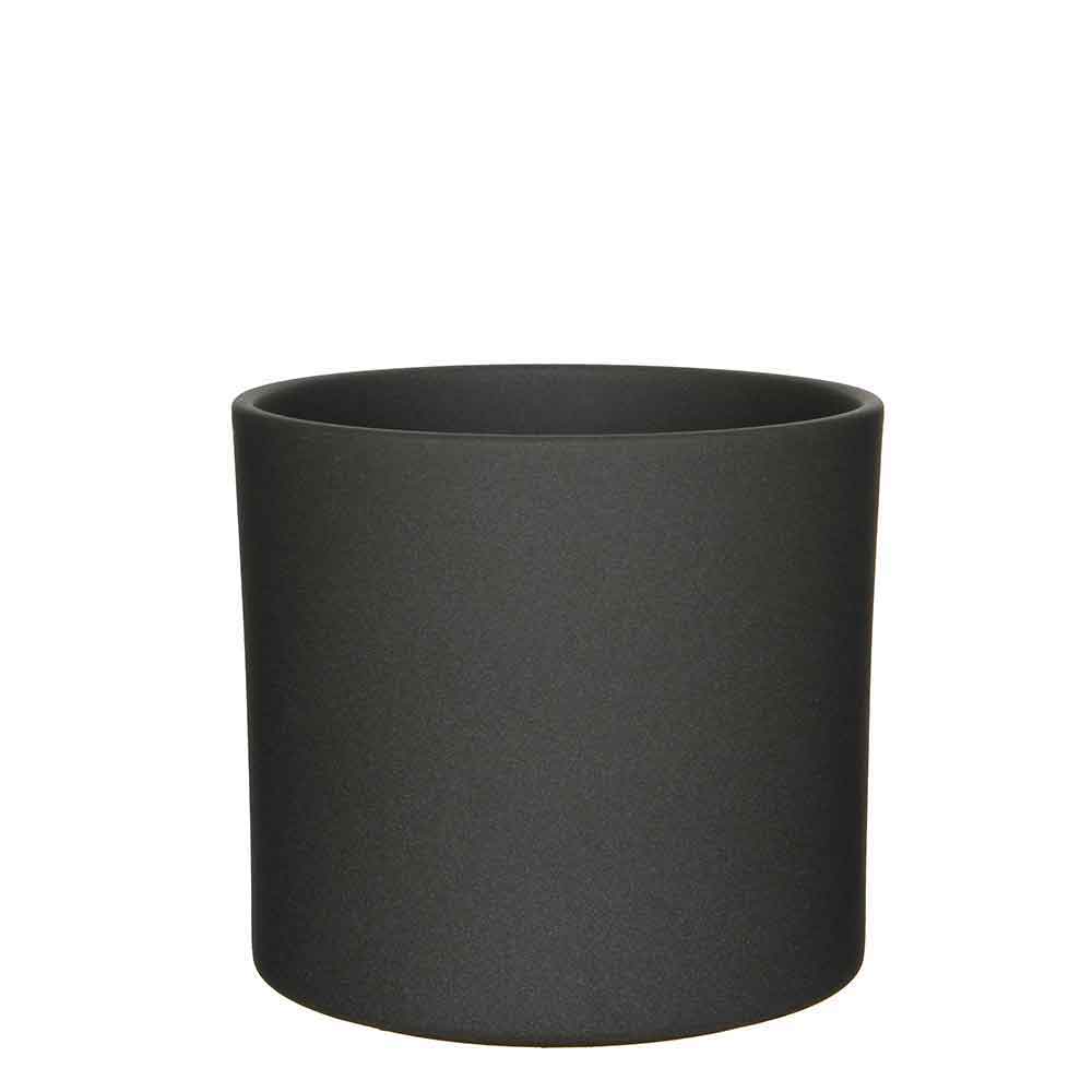 Mica Decorations Era Bloempot - 26x28 cm - Keramiek - Grijs - 4 Stuks