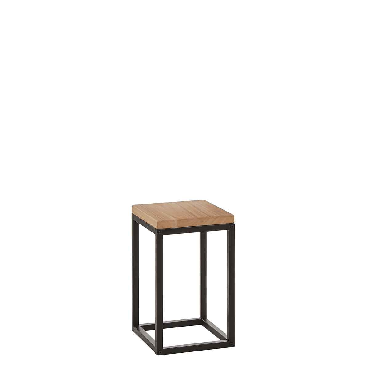 Mica Decorations Oskar Bijzettafel - H42 x Ø25 cm - Metaal - Zwart