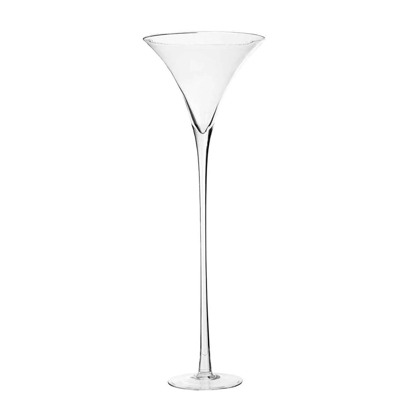 Mica Decorations martini vaas glas on foot maat: 95 x 35cm