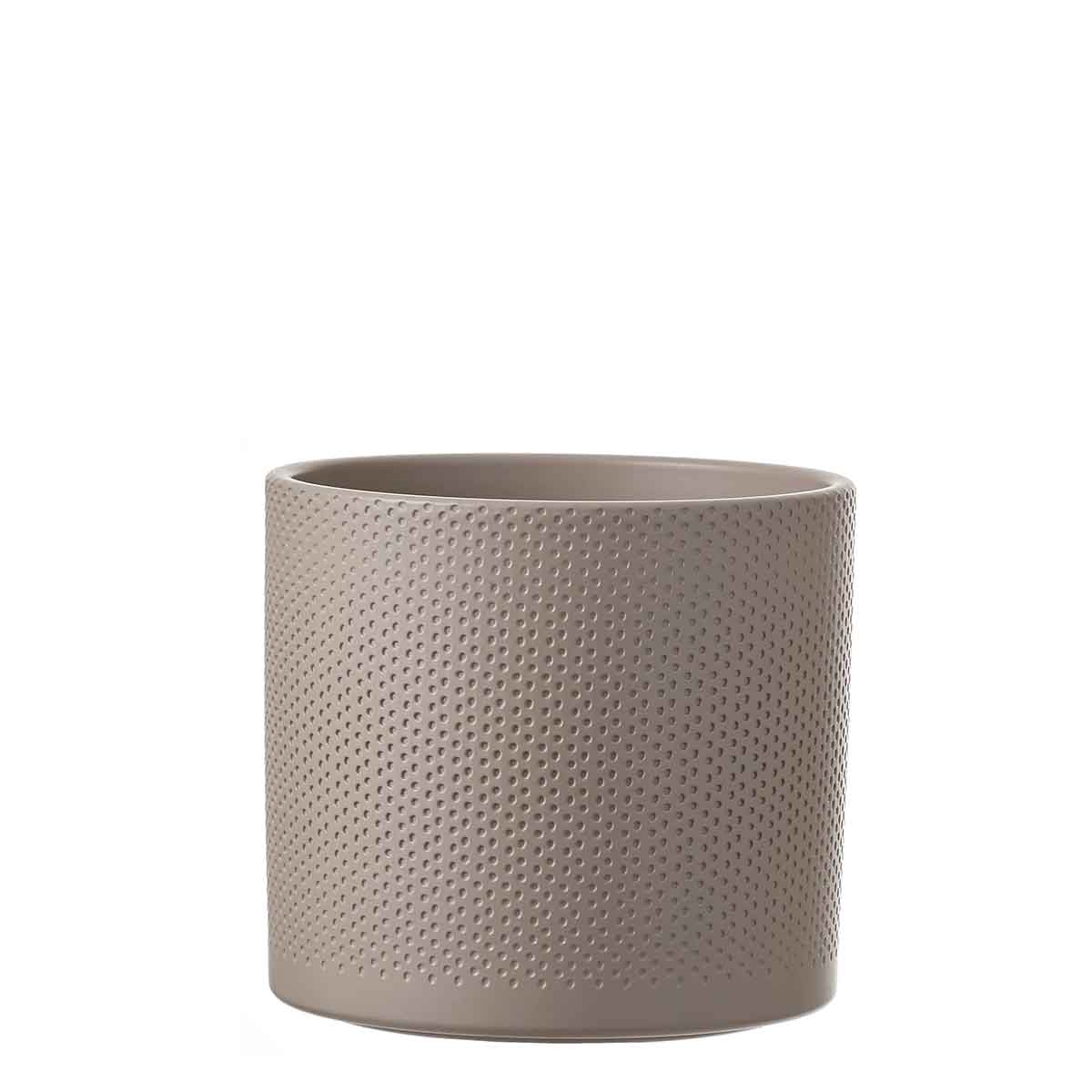 Mica Decorations Era Bloempot Rond - 17x19 cm - Lichtgrijs
