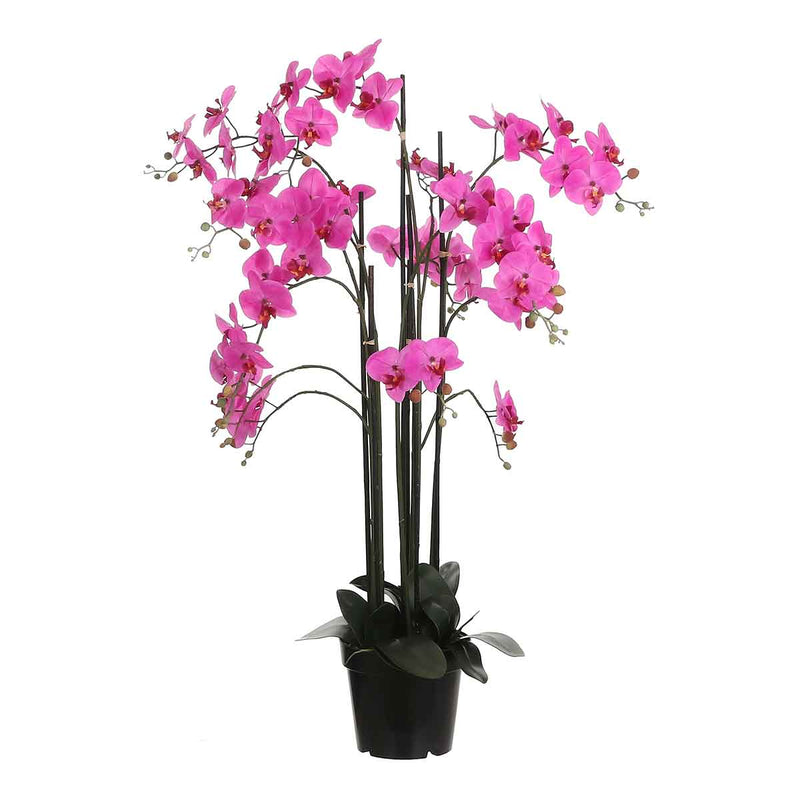 Mica Decorations orchidee in plastic pot paars maat in cm: 35x35x117
