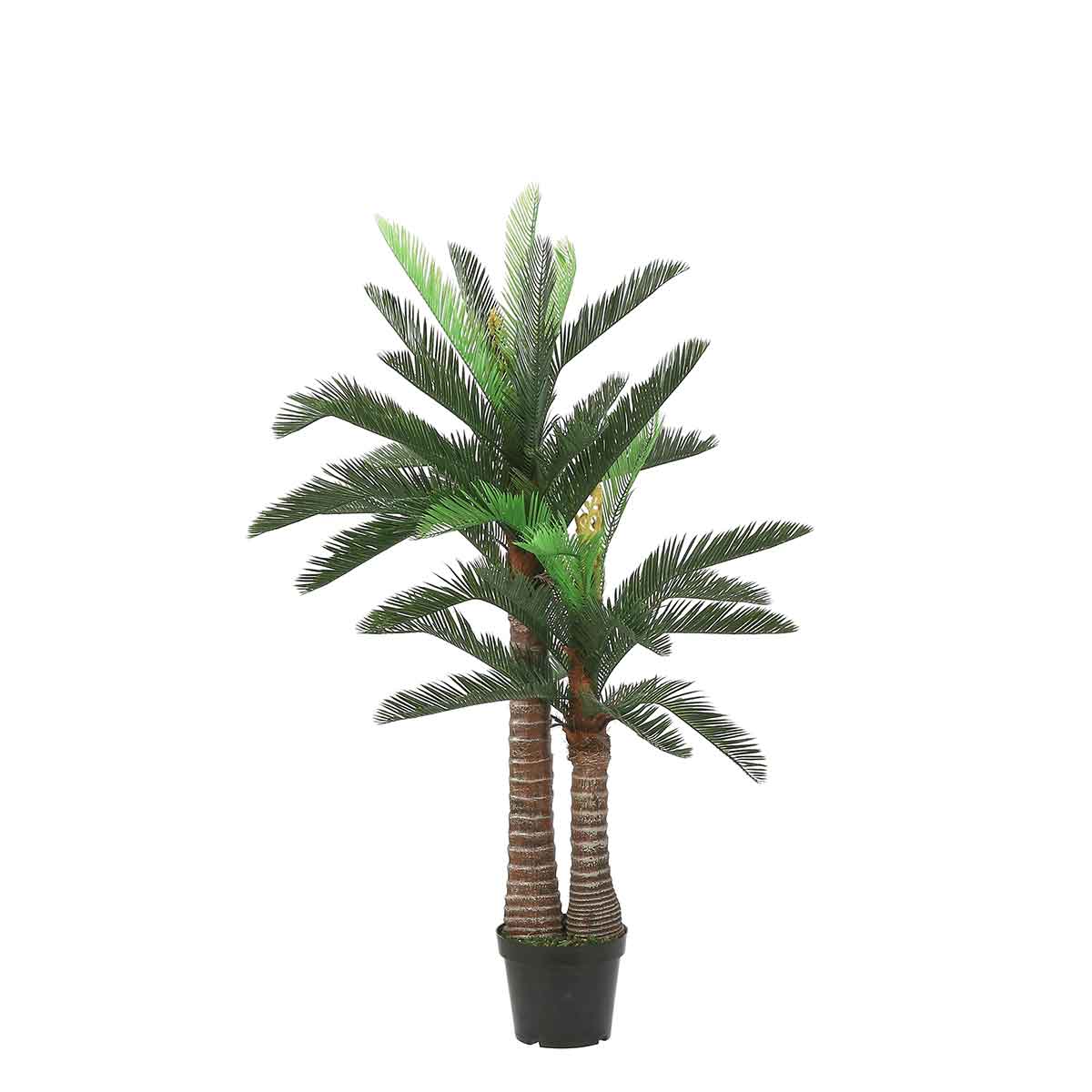 Mica Decorations Cycas Kunstpalm - H150 x Ø100 cm - Pot - Groen