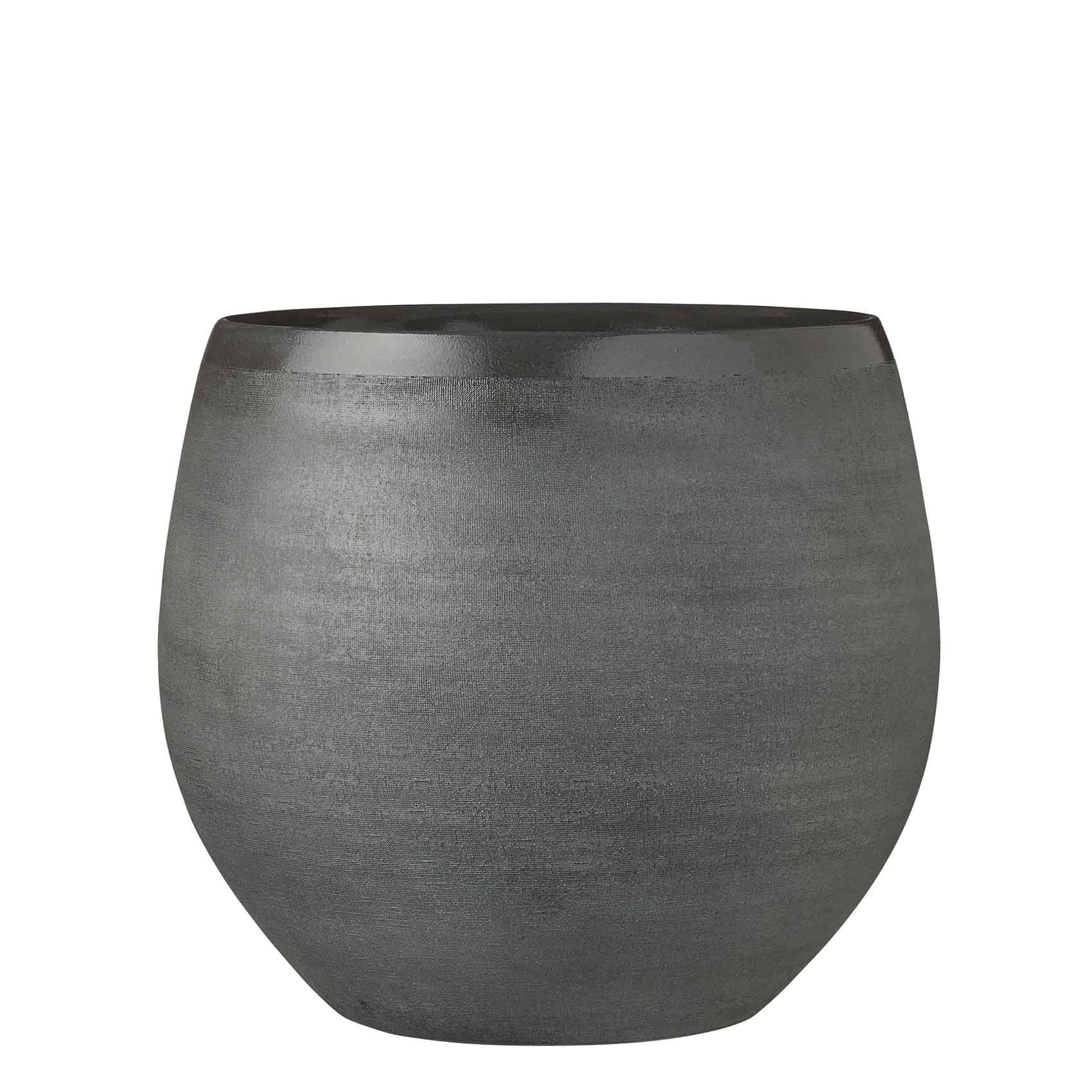 Mica Decorations Douro Bloempot - H28 x Ø33 cm - Terra - Donkergrijs