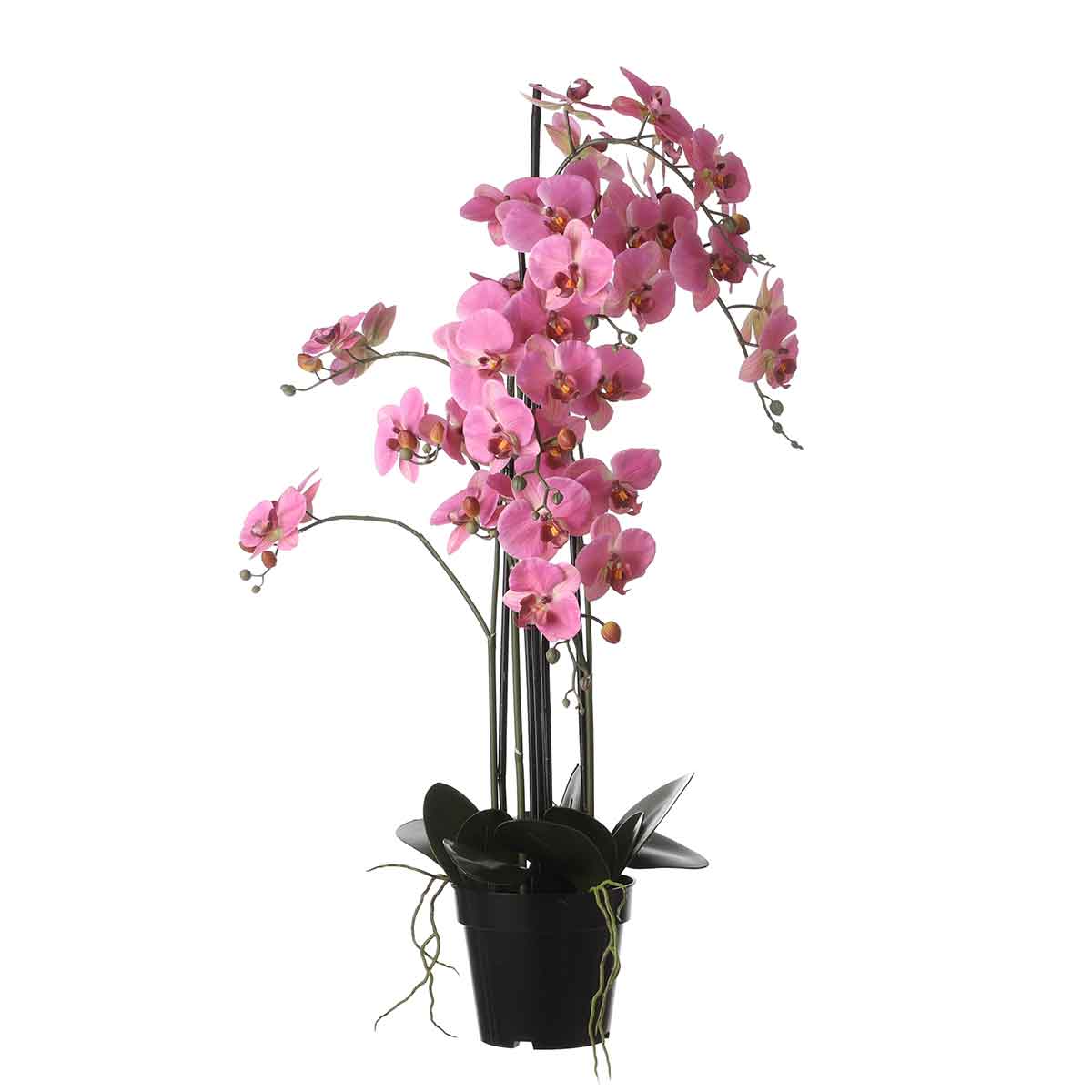 Mica Decorations Phalaenopsis Kunstplant - H97 x Ø19 cm - Pot - Roze
