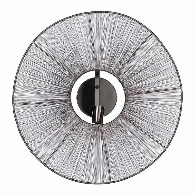 Mica Decorations Bodil Wandlamp - H18 x Ø60 cm - Zwart