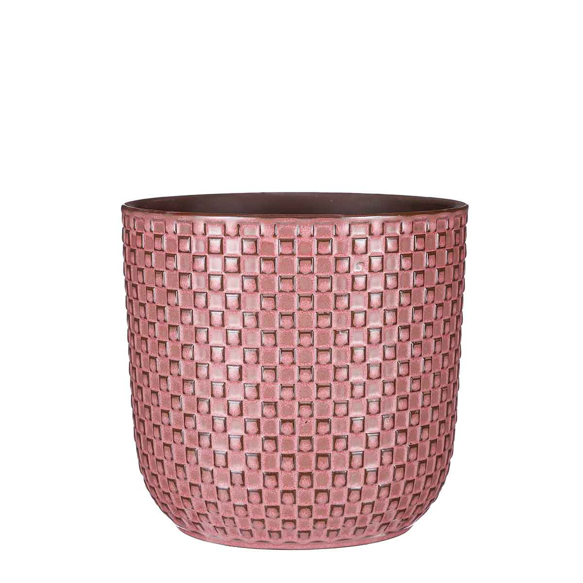 Mica Decorations Daan Bloempot - H20 x Ø21 cm - Keramiek - Roze
