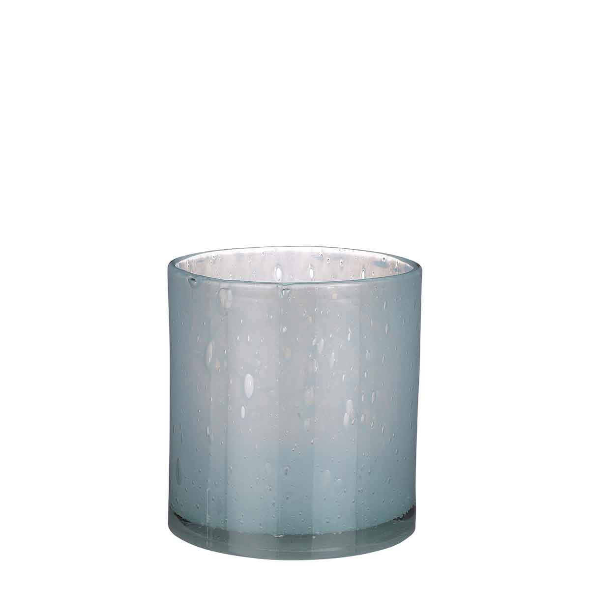 Mica Decorations Vaas Estelle cilinder glas lichtblauw - H18 x Ø17 cm