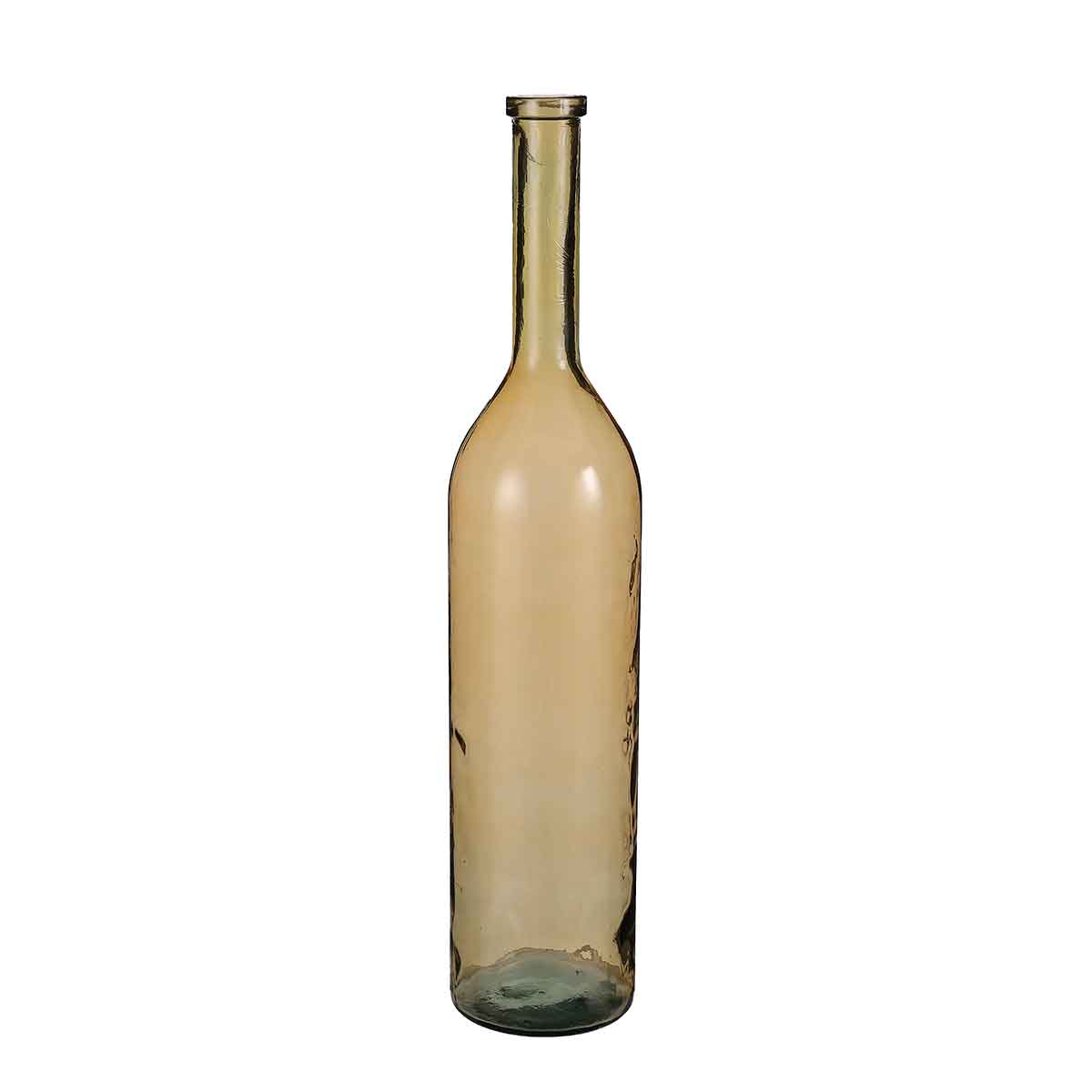 Mica Decorations Rioja Fles - H100 x Ø21 cm - Gerecycled glas - Oker
