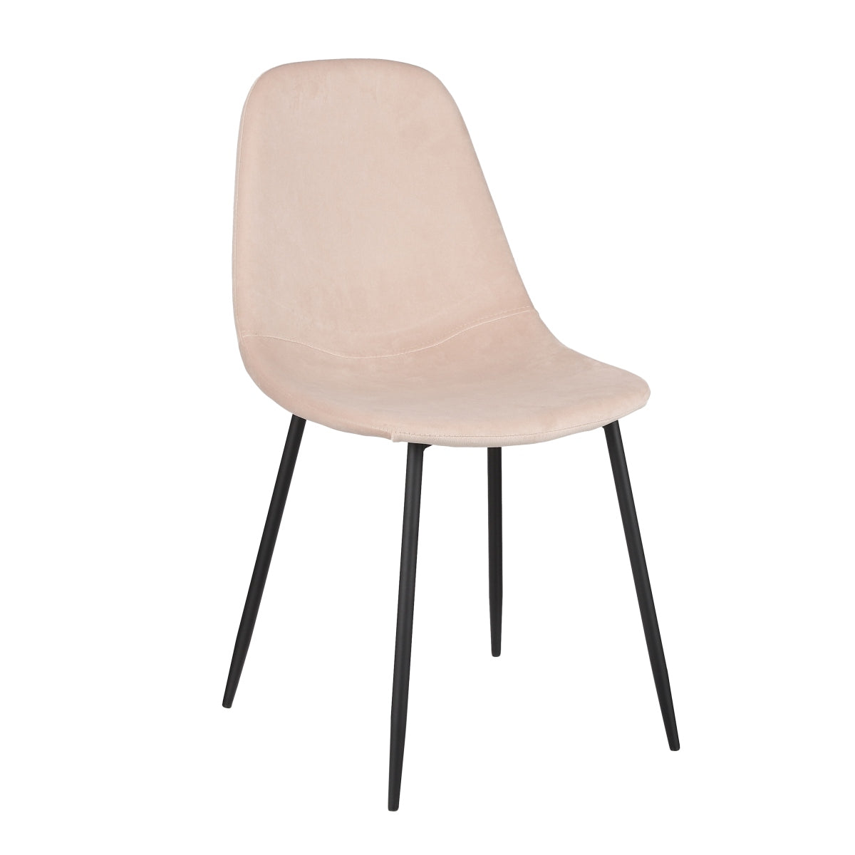 Mica Decorations Corby Stoel - 53 x 44 x 80 cm - Polyester - Off-Wit