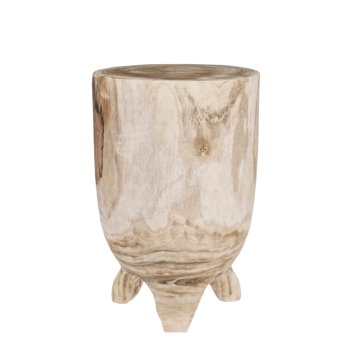 Mica Decorations Trento Bijzettafel - H45 x Ø30 cm - Hout - Bruin