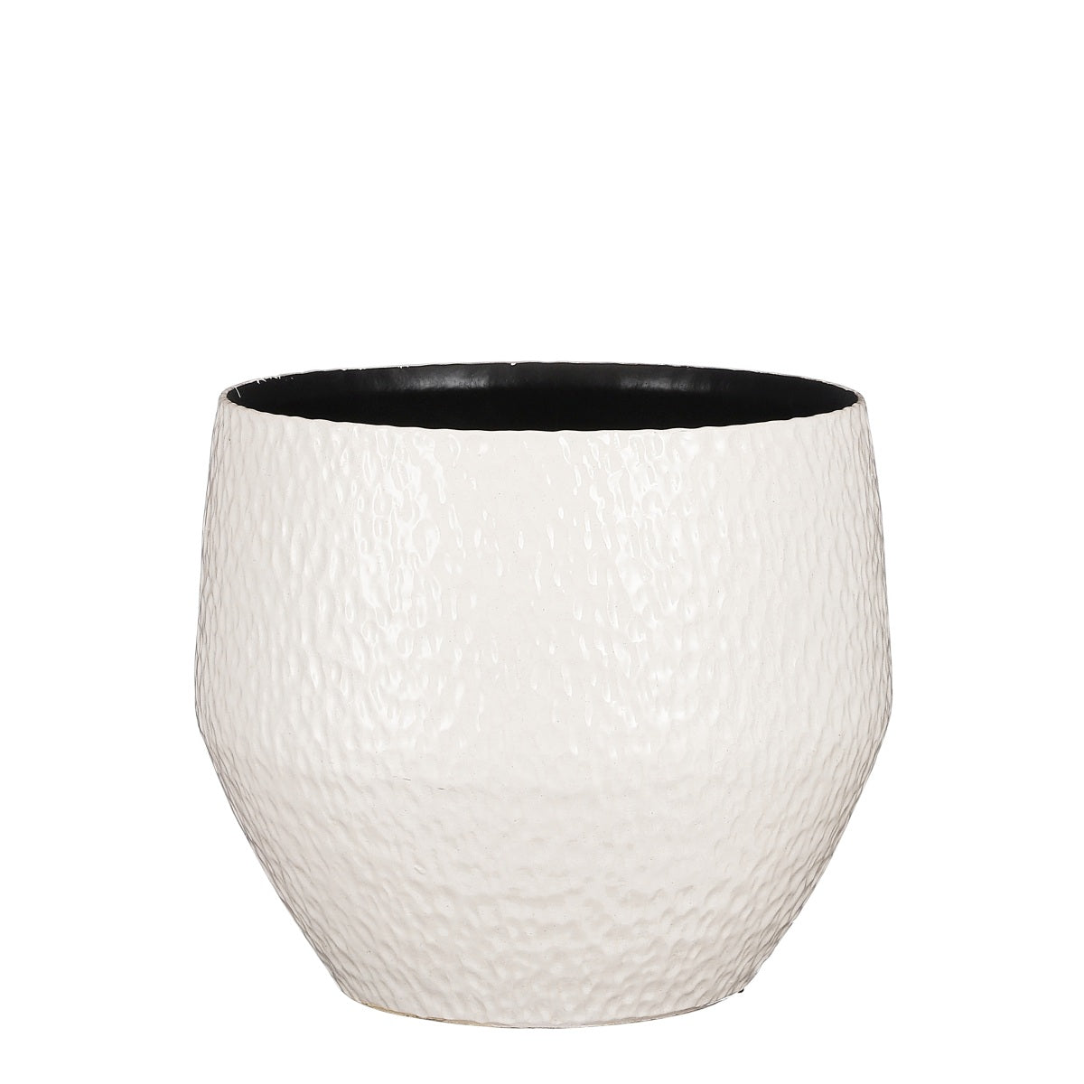 Mica Decorations Morris Bloempot - 28x28x25 cm - Keramiek - Wit