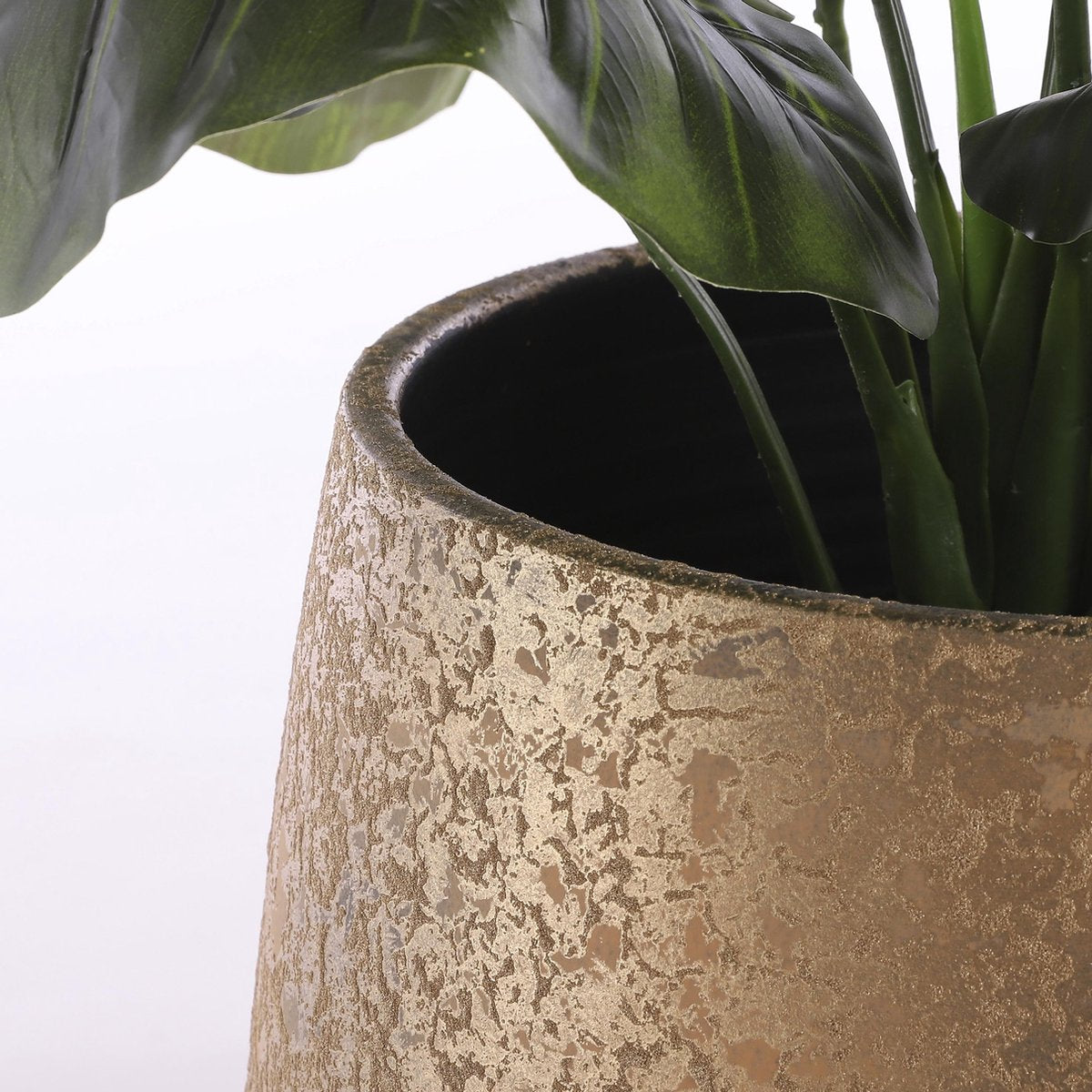 Mica Decorations Clemente Bloempot - H31 x Ø38 cm - Terra - Goud