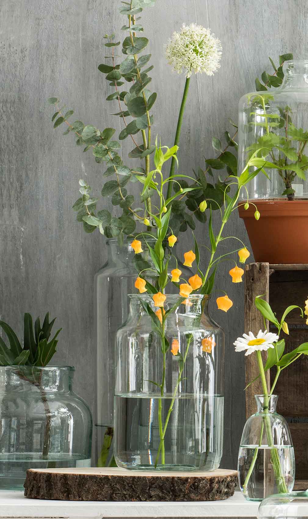 Mica Decorations Vienne Vaas - H30 x Ø18 cm - Glas - Transparant