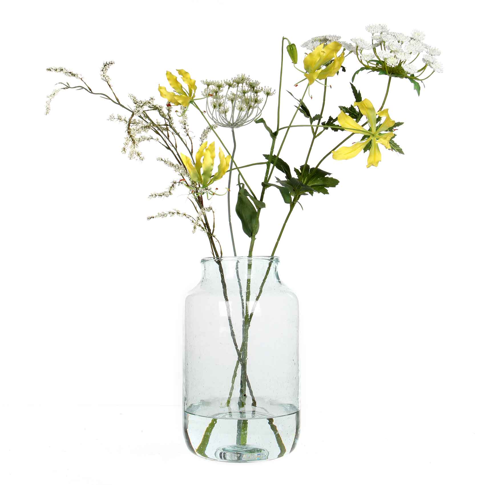 Mica Decorations vaas vienne glas maat in cm: 44x25 transparant
