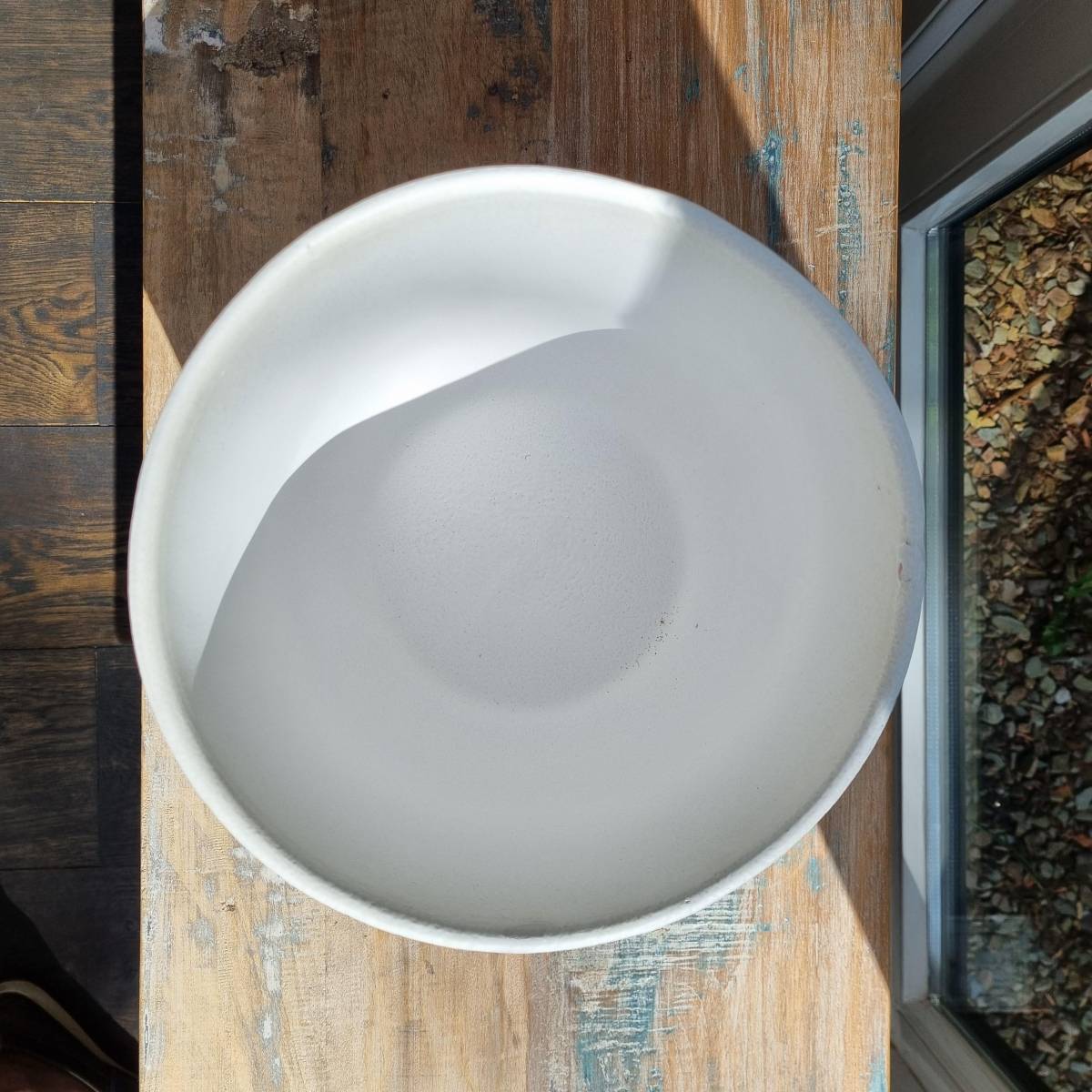 Mica Decorations Nora Ronde Bloempot - H24 x Ø25 cm - Terra - Wit