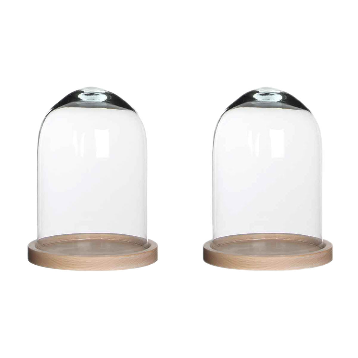 Mica Decorations Hella Stolp - H23 x Ø17 cm - Glas - Set van 2