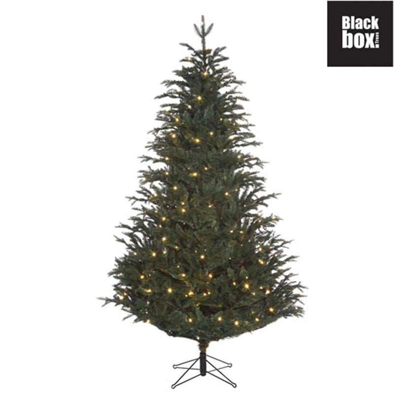 Black box kunstkerstboom led frasier fir - 185x124 blauw groen 288 led