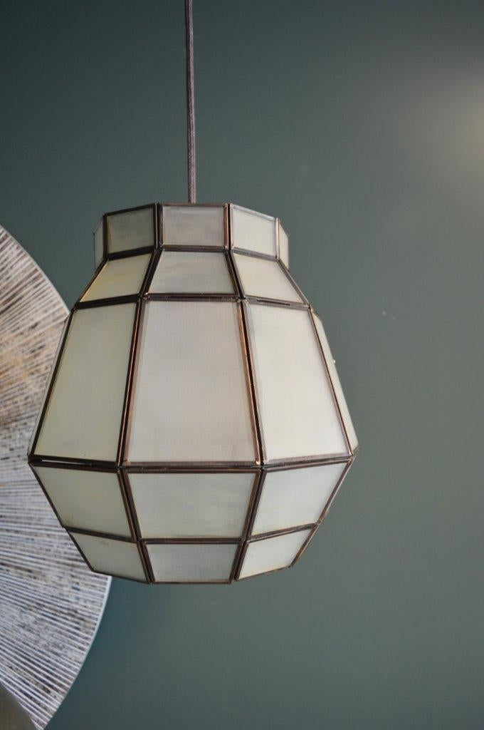 PTMD Design plafond lamp ijzer maat in cm: 29 x 29 x 30 - Zwart