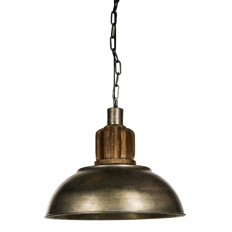 PTMD Denver metalen hanglamp maat in cm: 32 x 32 x 51 - Grijs