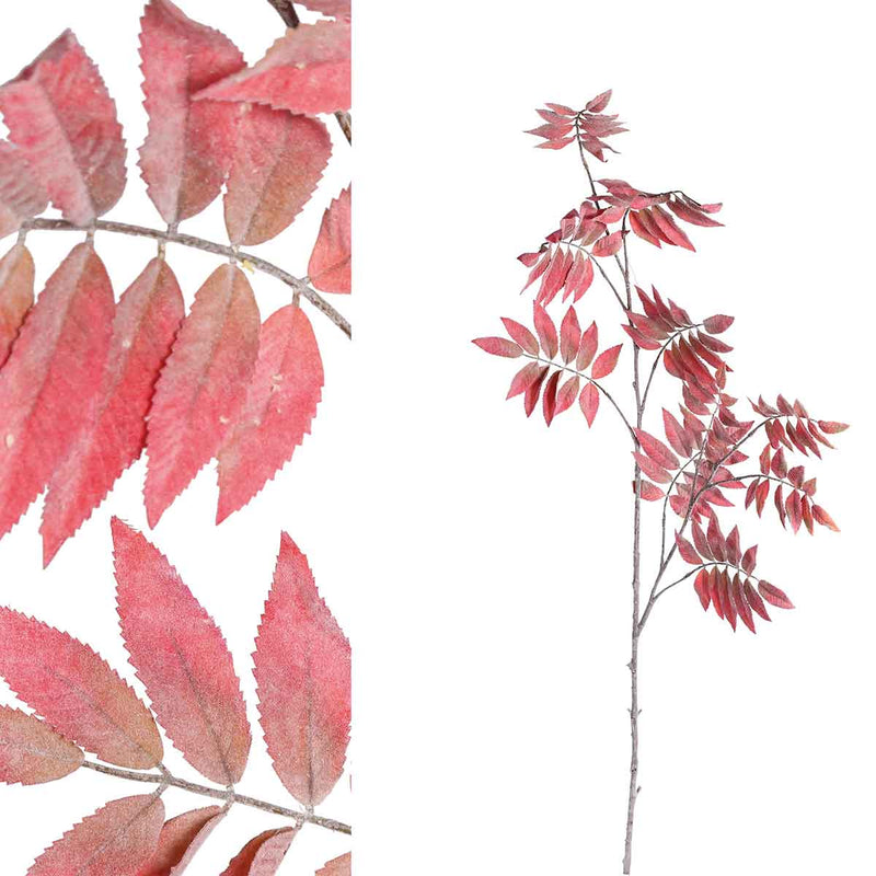 PTMD Leaves Plant Heaven Tree Kunsttak - 104,5 x 30 x 140 cm - Rood