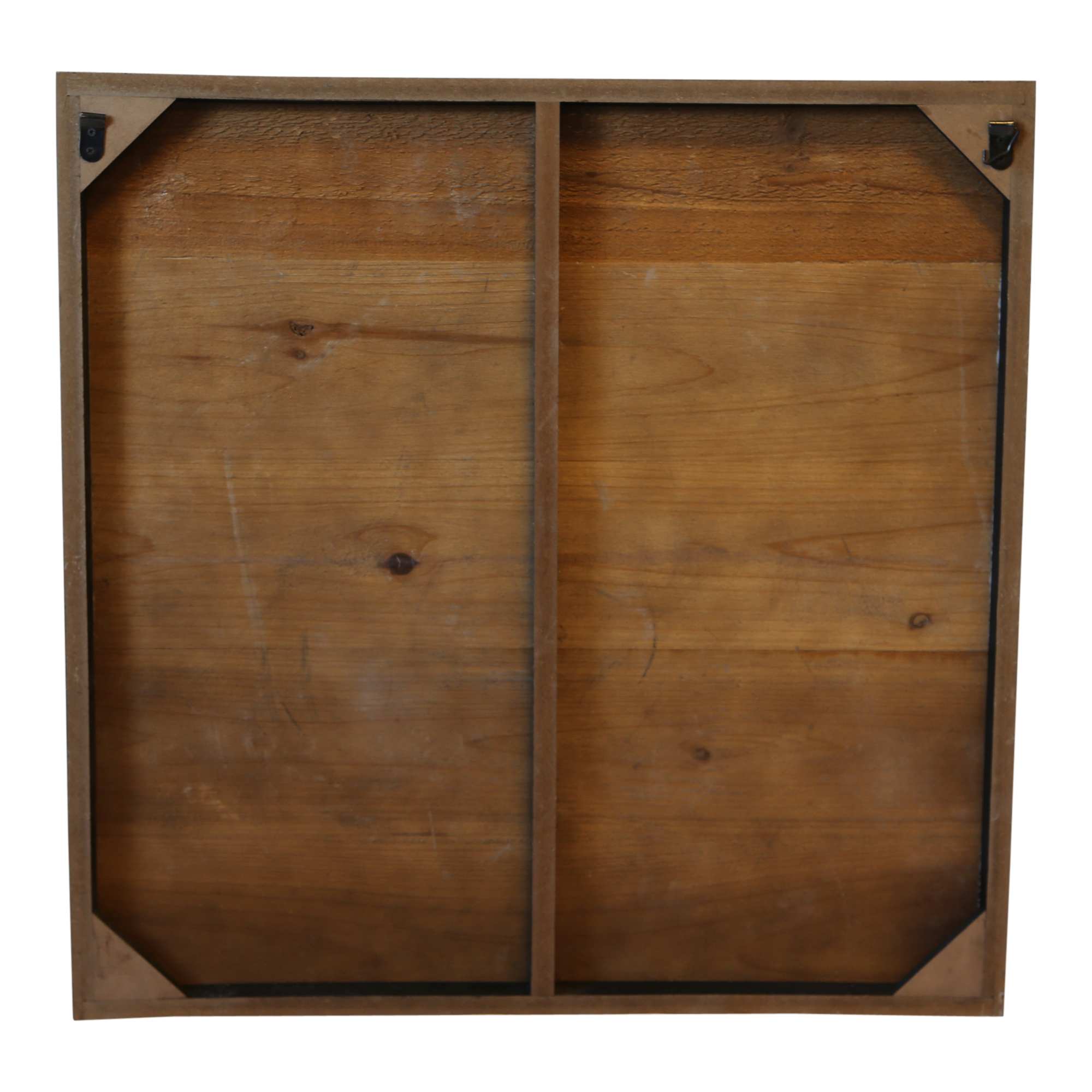 PTMD Gravity Vierkant Wandpaneel - 60 x 3 x 60 cm - Hout - Grijs