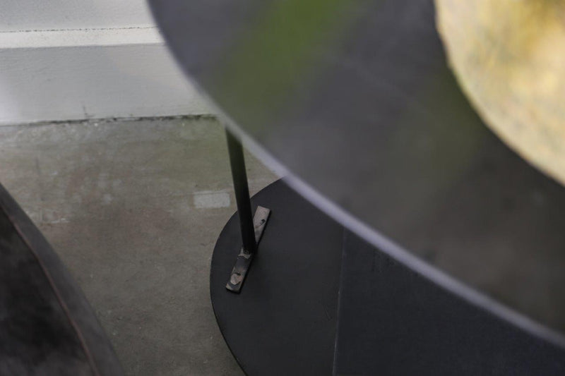 PTMD Kris Bijzettafel met 2 lagen - 56 x 44 x 60 cm - Metaal - Zwart