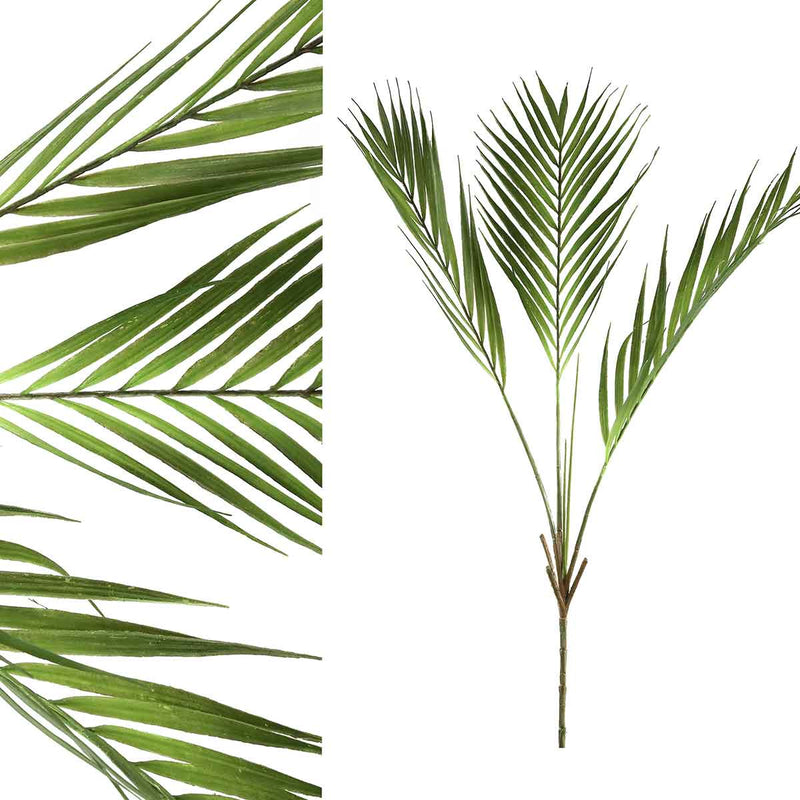 PTMD Leaves Plant Palm Kunsttak - 65 x 47 x 100 cm - Groen