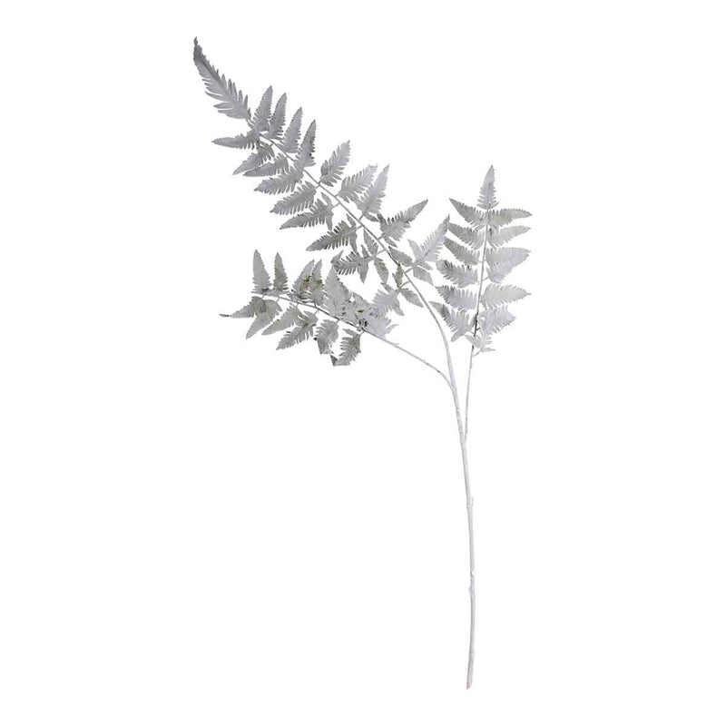 PTMD Leaves Plant Gevlokte Bladeren Kunsttak - 65 x 20 x 116cm - Grijs
