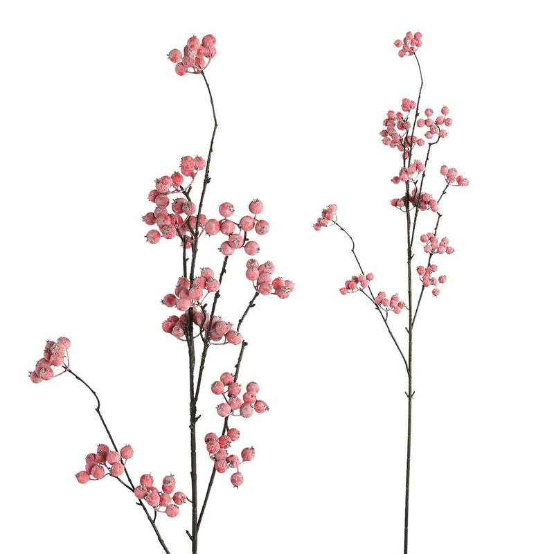 PTMD Berry Plant Bessen Kunsttak - 50 x 18 x 99 cm - Rood