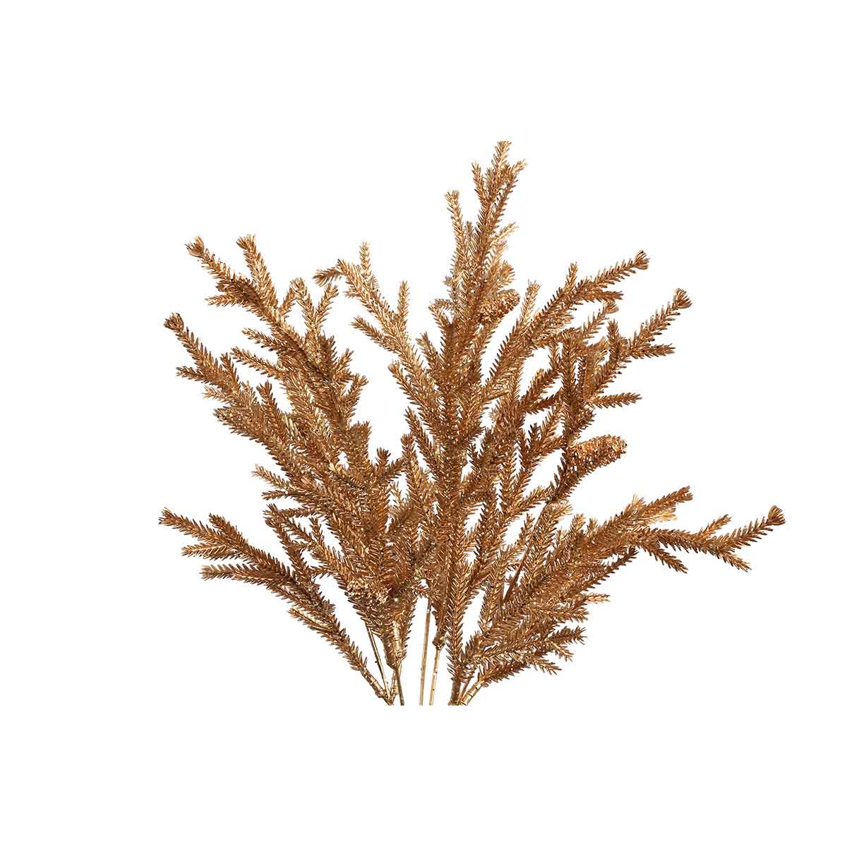 PTMD Twig Plant Dennenappel Kunsttak - 30 x 18 x 38 cm - Goud