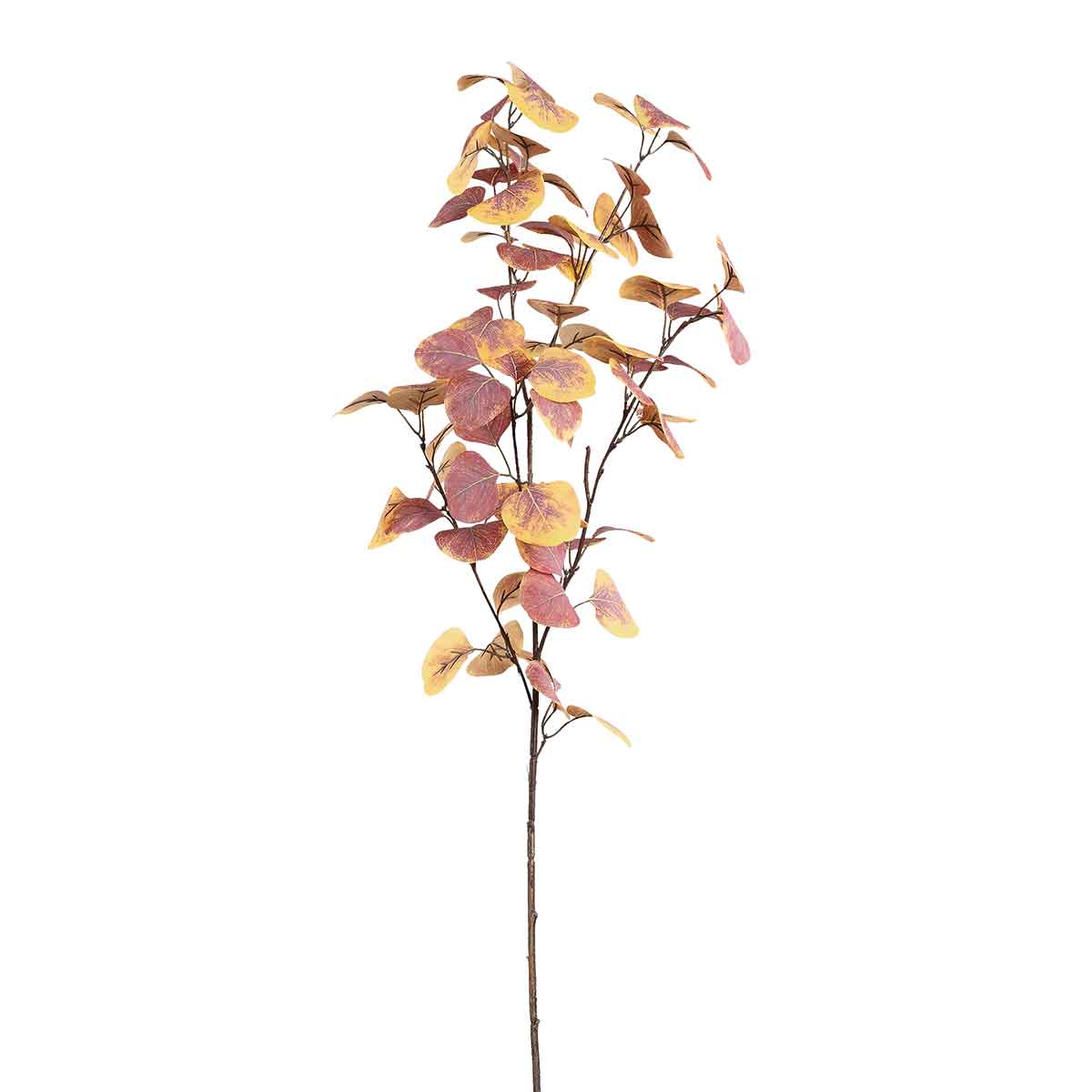 PTMD Leaves Plant Cotimus Kunsttak - 51 x 29 x 90 cm - Geel/roze