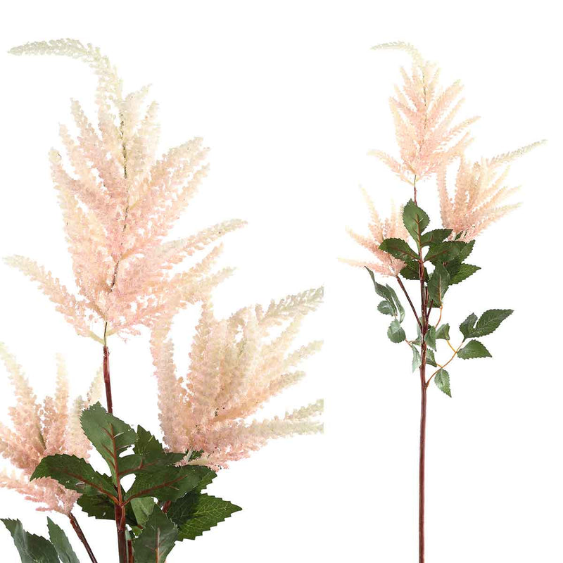 PTMD Twig Plant Astilbeen Kunsttak - 57 x 16 x 104 cm - Roze