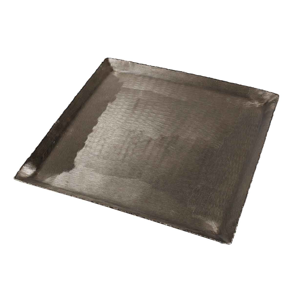 PTMD Pearce Vierkant Plateau - 47 x 47 x 3 cm - Aluminium - Zilver
