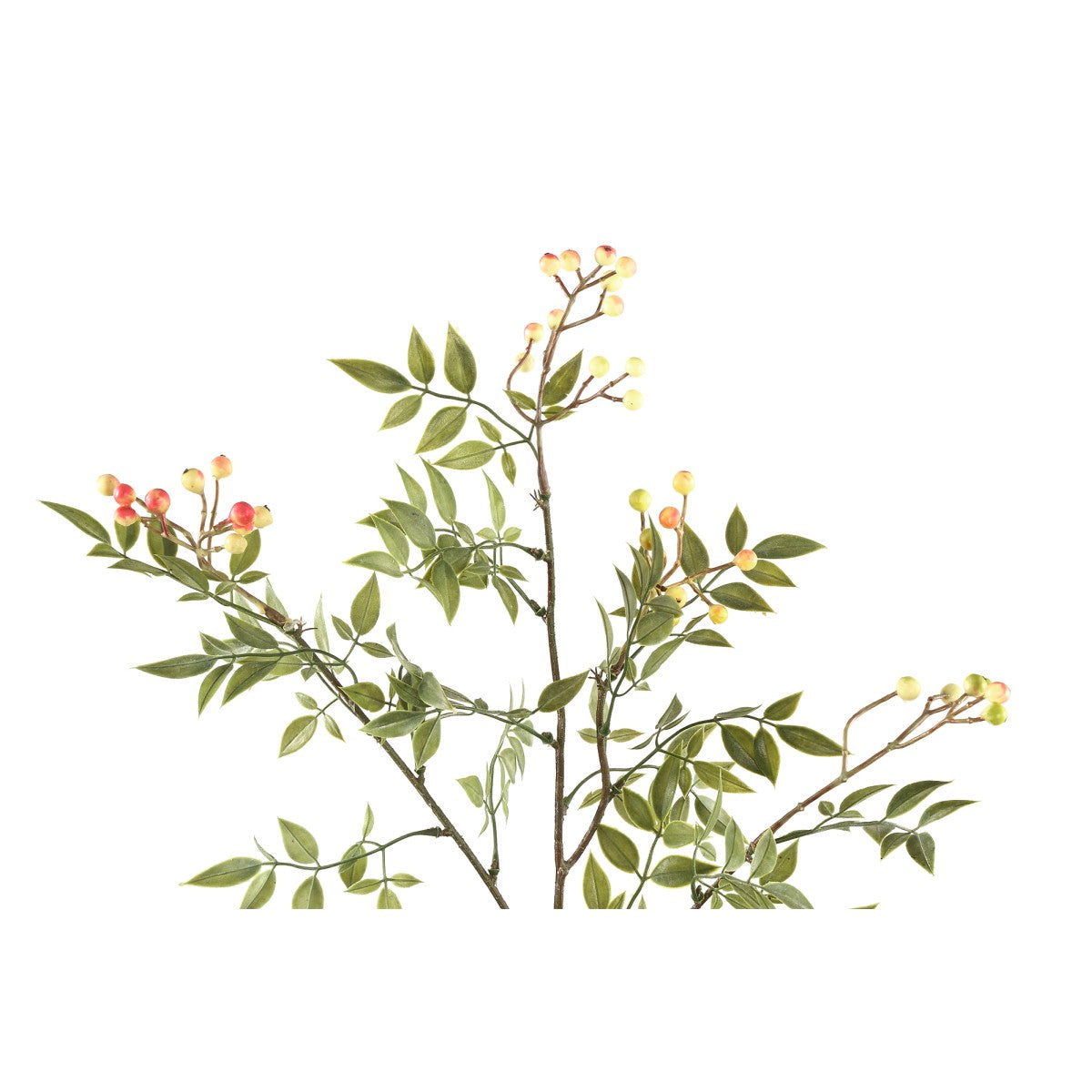 PTMD Berry Plant Bes Kunsttak - 42 x 26 x 74 cm - Roze/Groen