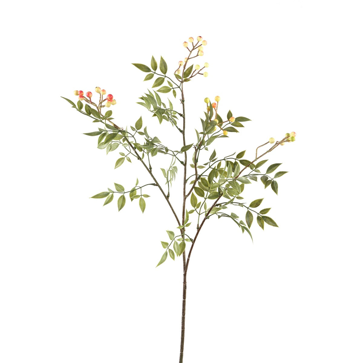 PTMD Berry Plant Bes Kunsttak - 42 x 26 x 74 cm - Roze/Groen