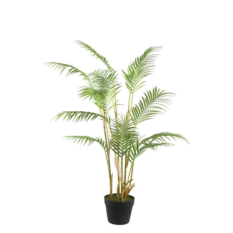 PTMD Palmboom Kunstplant - H104 x Ø70 cm - Plastic pot - Groen