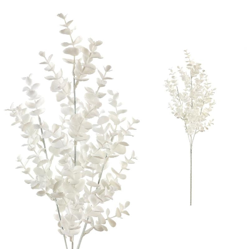 PTMD Leaves Plant Eucalyptus Kunsttak - 38 x 21 x 67 cm - Crème