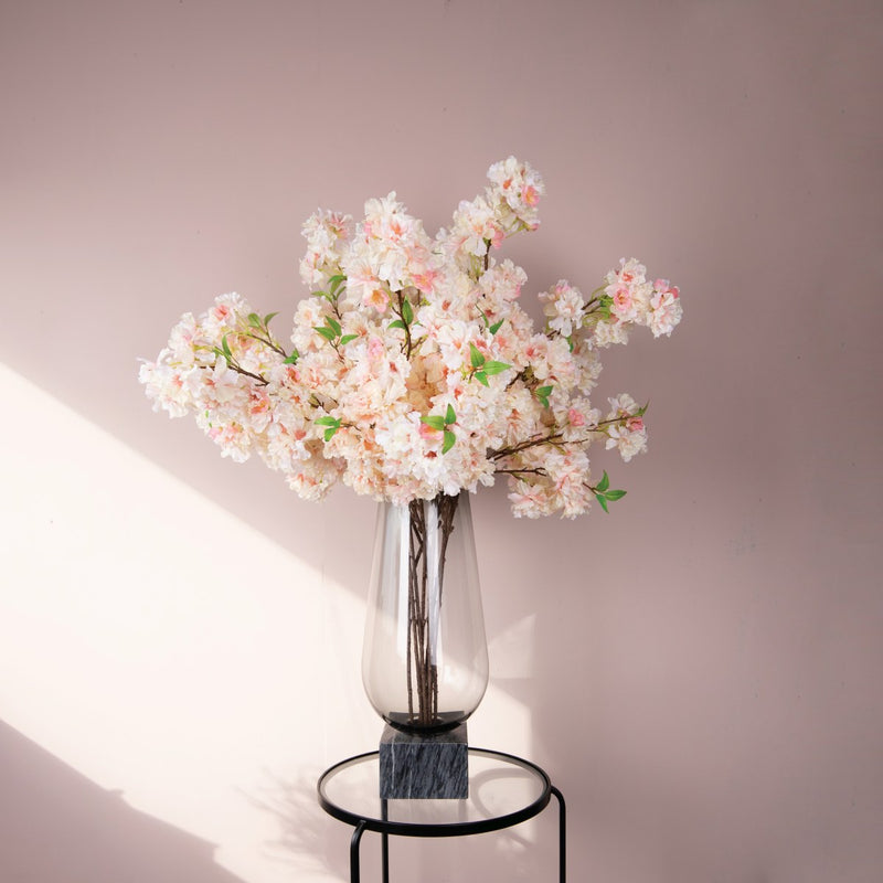 PTMD Blossom Flower Kersenbloesem Kunsttak - 61x36x106 cm - Lichtroze