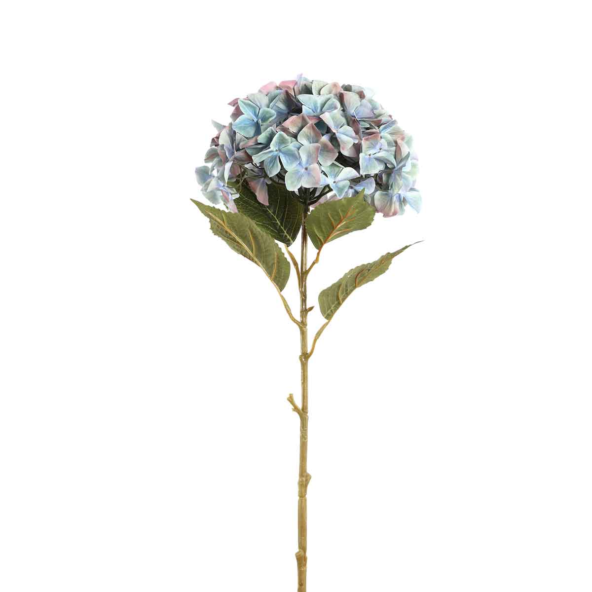 PTMD Hydrangea Flower Hortensia Kunsttak - 41 x 34 x 111 cm - Blauw