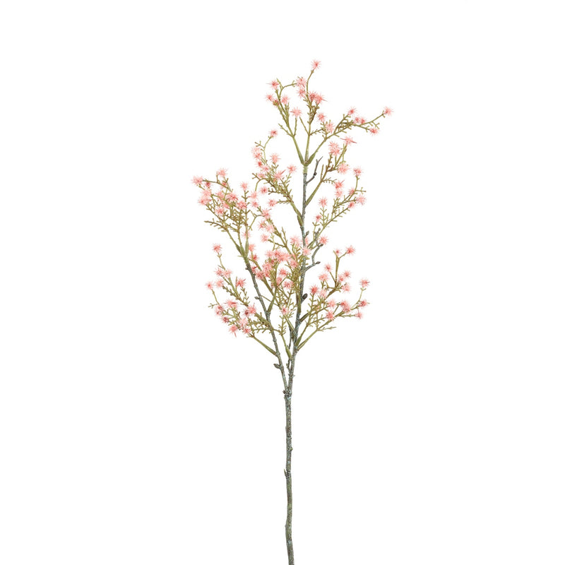 PTMD Leaves Plant Gypsophila Kunsttak - 33 x 16 x 56 cm - Roze