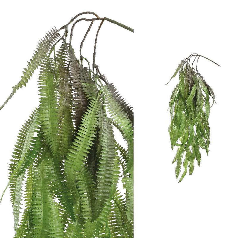 PTMD Leaves Plant Varen Hangende Kunsttak - 66 x 26 x 80 cm - Groen