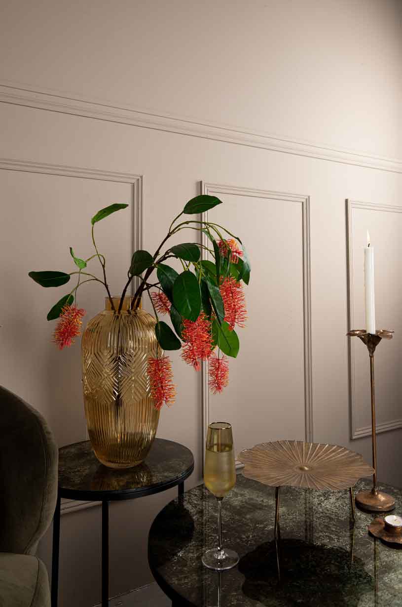 PTMD Larisse Ronde Schaal Op Voet - 30 x 29 x 12 cm - Metaal - Goud