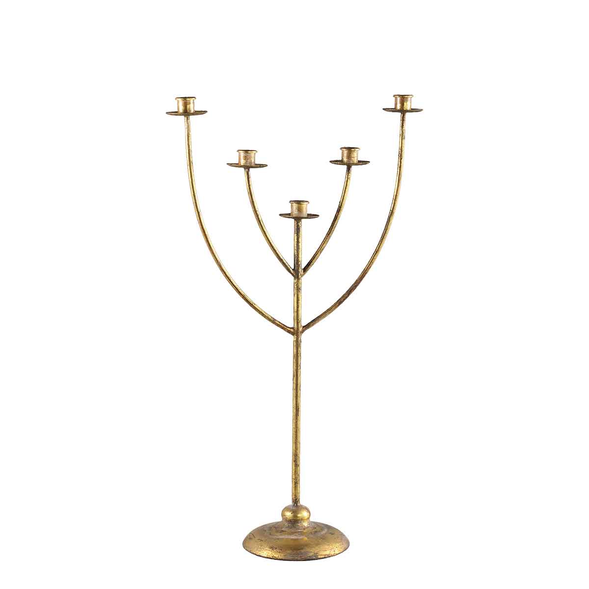 PTMD Charles Meervoudige Kandelaar - 34 x 16 x 67 cm - Ijzer - Goud