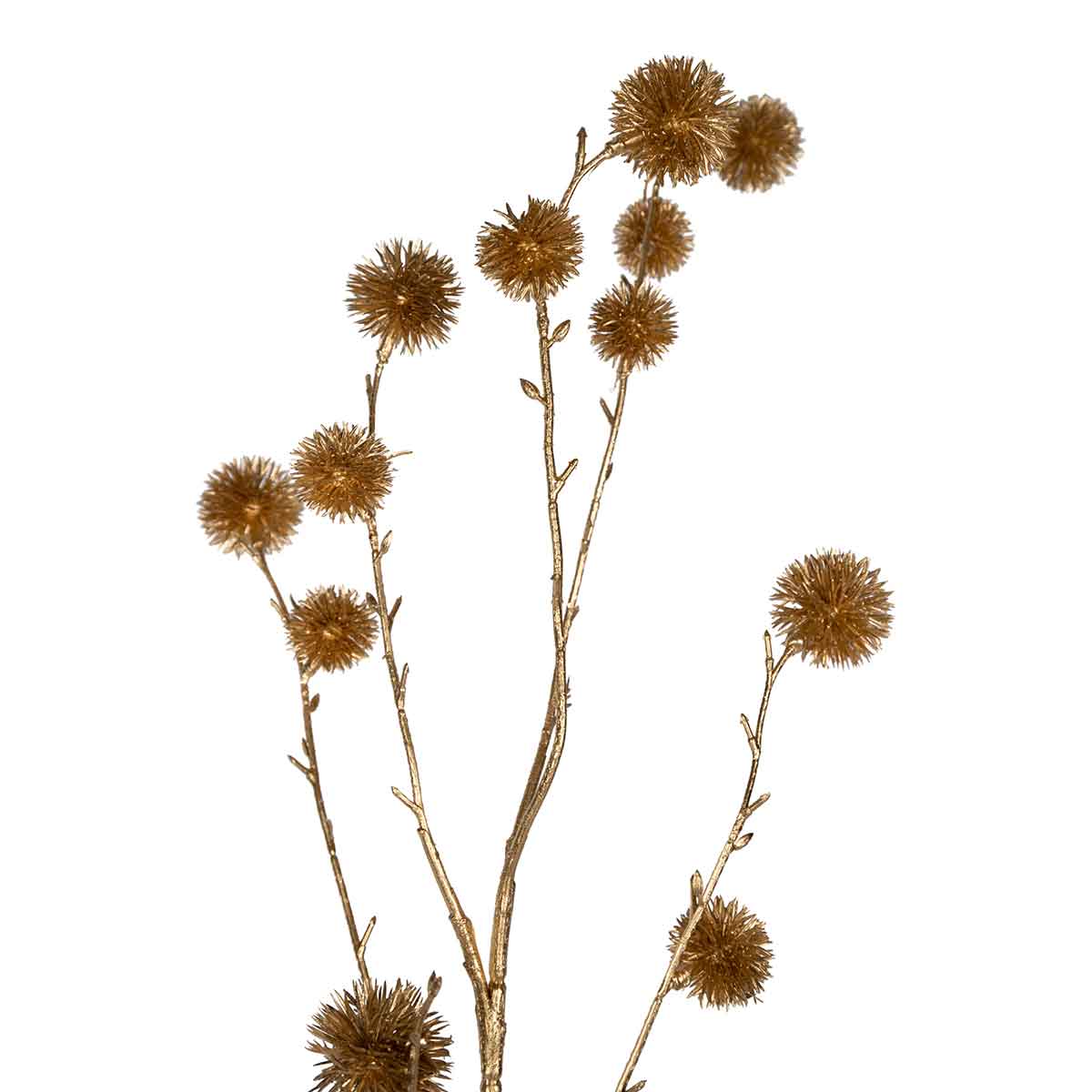 PTMD Twig Plant Kastanje Kunsttak - 46 x 12 x 80 cm - Goud