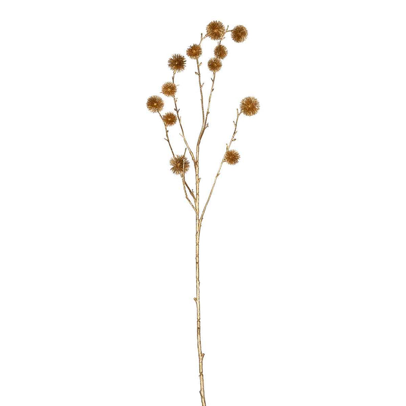 PTMD Twig Plant Kastanje Kunsttak - 46 x 12 x 80 cm - Goud
